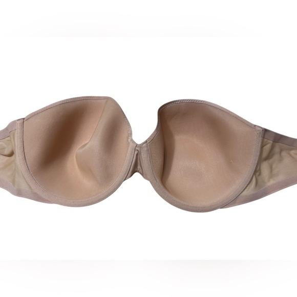 38DD Victoria's Secret Womens Beige Lined Underwire Strapless Bra Back Closure - Picture 5 of 15